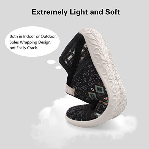 Image of Spesoul Fuzzy House Slippers for Women Men Indoor Closed Back Lightweight Cozy Faux Furry Lining Barefoot House Shoes Slipper Socks for Bedroom Home Office Yoga Outdoor Walking Shoes