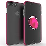 iPhone 7 Plus Case, Shockproof Hybrid Clear Back TPU Bumper Case Cover for Apple iPhone 7 Plus (PINK)