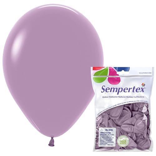 Sempertex Round Pastel Dusk Lavender Balloons 11 Inch 25Pcs Elegant Latex Balloons for Birthday Decorations Wedding Graduation Baby Shower Anniversary Bridal Shower Party Celebrations