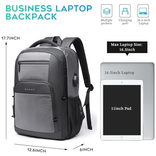 Image of BANGE Travel Laptop Backpack with USB charge port can fit 15.6 Inch laptop for Men and Women
