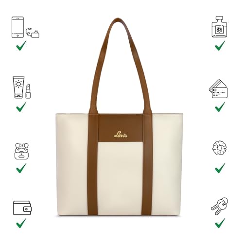 Image of Lavie Women's Colourblock Regan Tote Bag | Tote Bag for Work | Ladies Purse | Stylish Shoulder Bag | Gift for Women