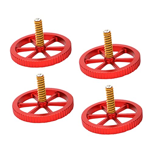 SOLUSTRE 4 Sets Hot Bed Die Screws Nuts Hand Twists Leveling Screw Nut for Printer Printer Build Plate Accessories for E