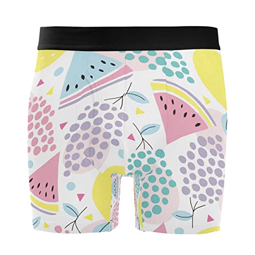 Bóxer para hombre de sandía y limón Vnurnrn con tela elástica en pack de 2