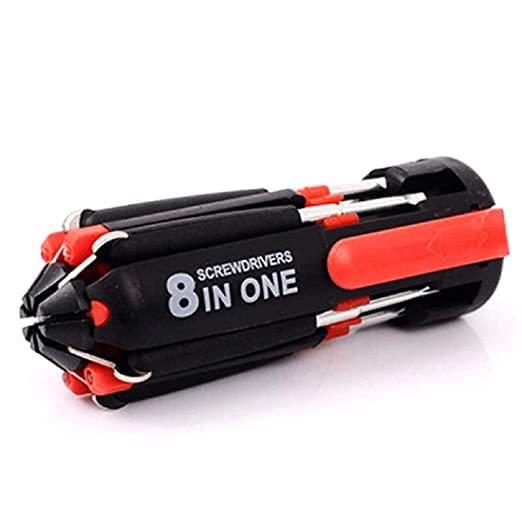 GAK 8 in 1 MultiFunction Screwdriver Kit, Tool Kit Set with LED