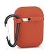 Baaletc Silicone Protective Cover Case for Apple AirPods (Orange)