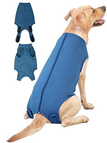 Image of Dog Surgery Recovery Suit - After Spay, Abdominal Wounds Post Surgical Recovery, Anti Licking Breathable Dog Onesies for Small, Medium & Large Pet, Alternative Bandages Cone E-Collar