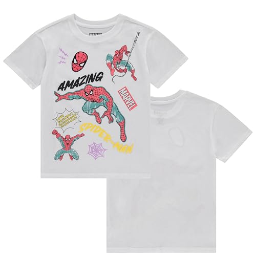 Marvel Amazing Spiderman Super Hero Girls Short Sleeve T-Shirt- Little and Big Girl Sizes 4-163