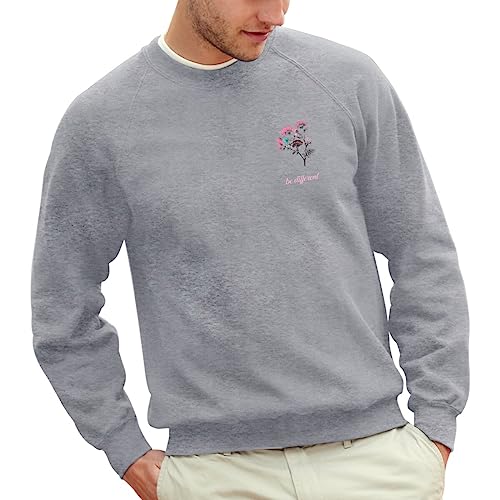 Sweat Homme Fleurs d'Oeillets Be Different idéal pour vos sorties urbaines