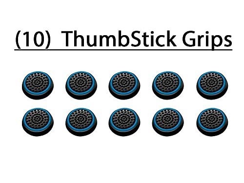 5 Pairs 10 Pcs Silicone Cap Joystick Thumb Grip Protect Cover for Ps3 Ps4 Ps5 Xbox 360 Xbox One Xbox Series X Wii U NSwitch Pro Controllers Game Controllers