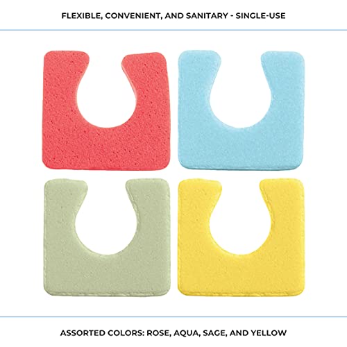 Image of ForPro Sole Toe Separators, Assorted Colors, Individual Pedicure Toe Separators, 1 inch W x 1 inch L, 144-Count