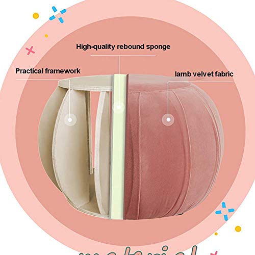 Pouf rond rembourré et compact pour petit espace - 5