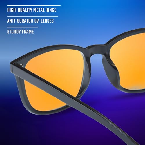 Image of livho 2 Pack Blue Light Blocking Glasses, Computer Reading /Gaming /TV /Phones Glasses for Women Men,Anti Eyestrain & UV Glare