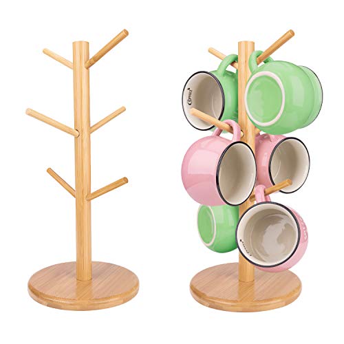 Awpeye 2 Pack Mug Holders, Cup Rack Tree, Coffee Mug Organizers Stand, Kitchen