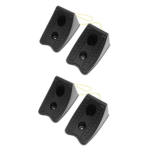 Happyyami 4Pcs Heavy Duty Tire Chocks Non Slip Wheel Blocks for Cars Trucks Rvs Durable Rubber Wheel Support Pads for Enhanced Safety Rain
