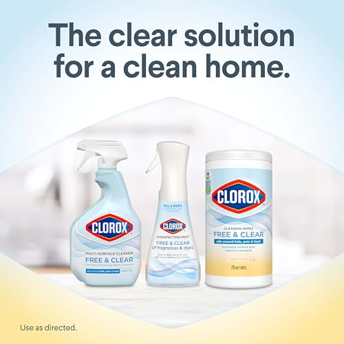 Save on Clorox Free & Clear Lemon Scent Cleaning Wipes, 3-Pack