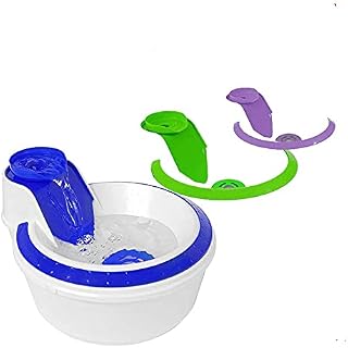 Fonte Bebedouro Cães Gatos Filtro 2l Petlon Colors Elétrico Azul, Lilás e Verde 220V
