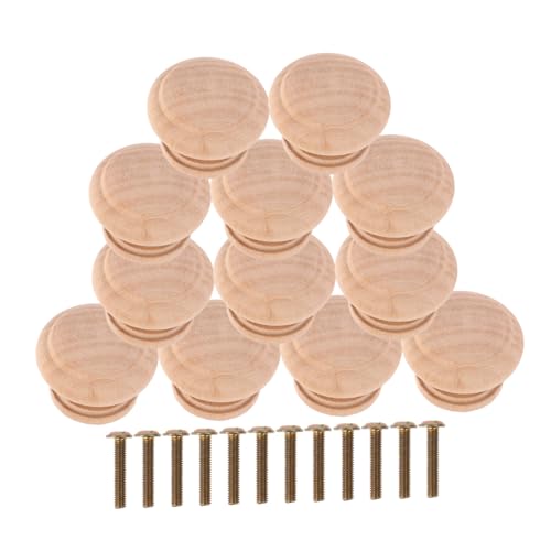 VALICLUD 12 piezas Tiradores Redondos para Armarios Cocina Tornillos para Muebles Cajoneras y Puertas