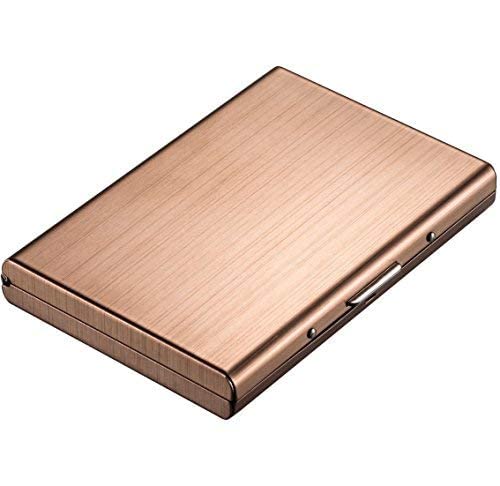 STYLE SHOES 6 Slots Steel RFID Blocking Metal Credit Card Holder Wallet for Men & Women (9.5cm x 6.7cm x 1.5cm)