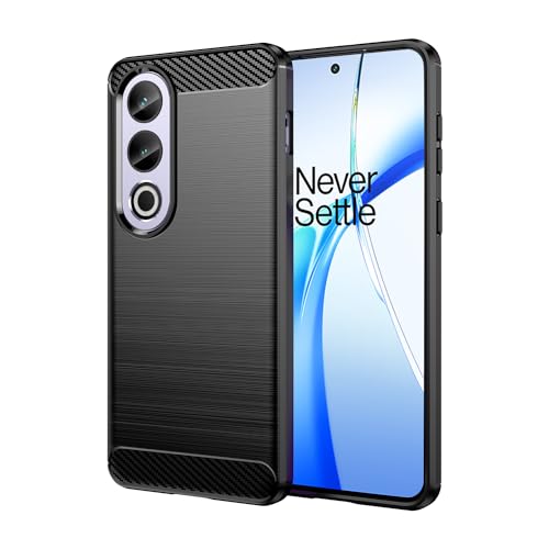 Image of NPRC Hybrid Ultra Slim Protective Case TPU Non-Slip Carbon Fiber Texture Shockproof Case Cover for Oppo A3 pro - Black