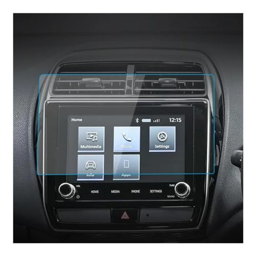 Verre trempé pour GPS ASX 2019-2022 film protecteur d'écran navigation 10.1 pouces transparent