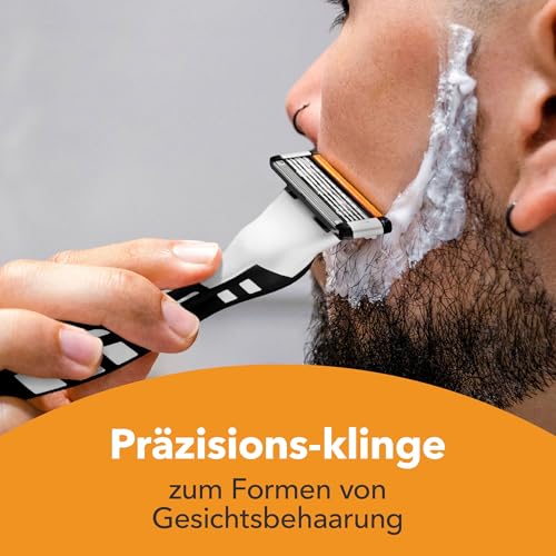 BIC Hybrid 5 Flex Rasierer Herren, Nassrasierer mit 10 Wechselklingen mit je 5 Klingen, mit Aloe Vera & Vitamin E, mit Präzisionstrimmer – Ansicht 5