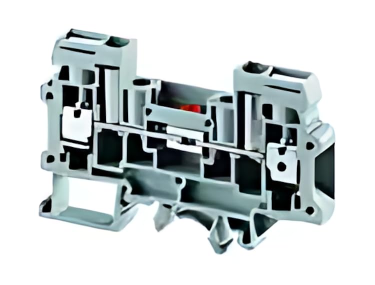 CDS6U DIN Terminal Block Screw Disconnect 45A600V 22-8AWG 8mm Grey