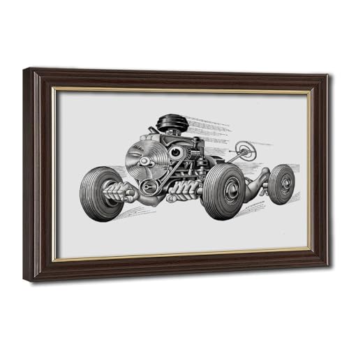 Impression toile Motor Parts Boris Artzybasheff pour salon et bureau