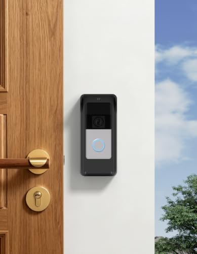 Baaletc Protection contre la pluie pour sonnette de porte, protection contre les intempéries, anti-éblouissement, convient pour sonnette de porte à anneau, sonnette vidéo Ring Video Doorbell 2nd – vue 7