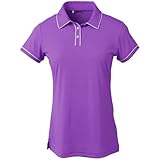 adidas Golf Girl's Pure Motion Solid Piped Polo