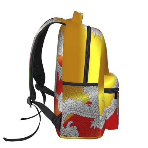 Backpack Flag of Bhutan Business Travel Durable Laptops Backpack College Computer Bag for Women & Men3