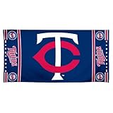 MLB Minnesota Twins 30 by 60 Fiber Reactive Beach Towel