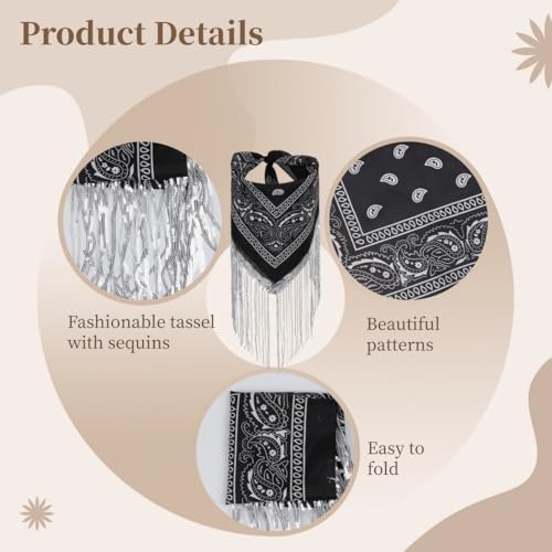 7 bandanas de despedida de soltera estilo disco con lentejuelas 4