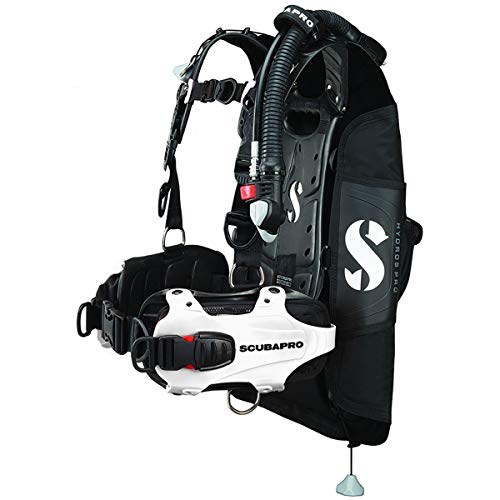 Scubapro Hydros Pro Womenâ€™s Diving BCD with Balanced Power Inflator (Extra Small/Small, White)