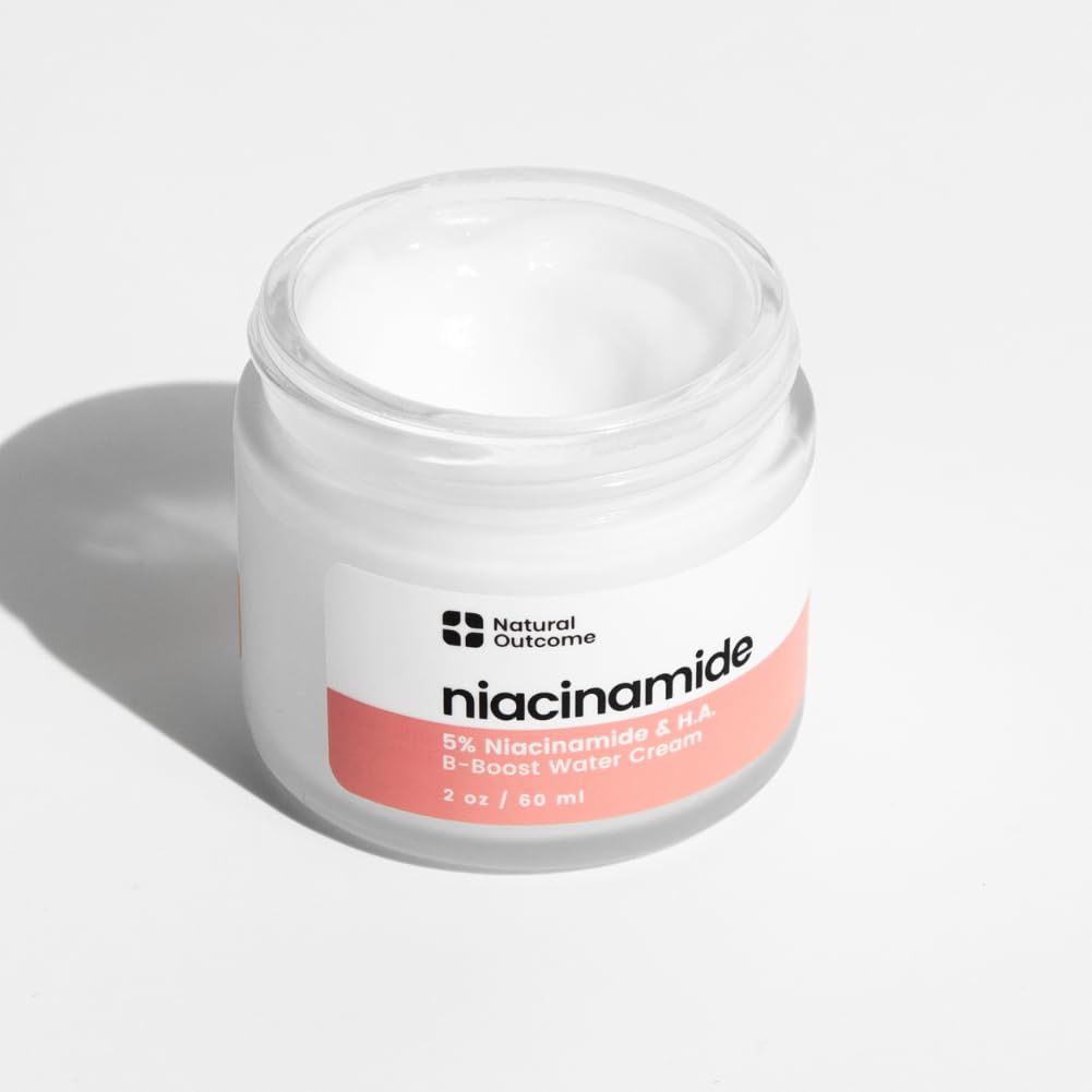 natural outcome Niacinamide Moisturizer – Oil-Free Non-Comedogenic Face Moisturizer with Niacinamide, Lightweight Hydrating Cream for All Skin Types, Vegan, Organic, and Cruelty-Free Skincare - Image 3