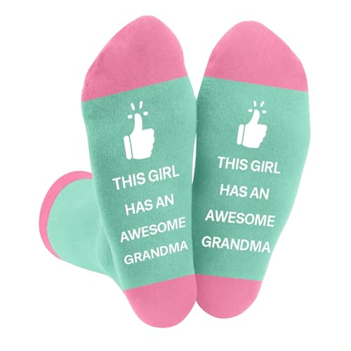 DTUIEUI Gifts for Granddaughter - Birthday Granddaughter Gifts Granddaughters Gift for Girls Funny Socks Christmas Graduation Mothers Day Valentines Day Inspiration Gift for Granddaughters from Gandma
