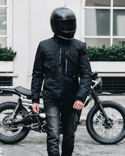 RIDEIRON Motorcycle Jacket, CE Certified, Windproof Riding Protective Gear, All Season Jacket with Removable Liner XL - Thumbnail 2