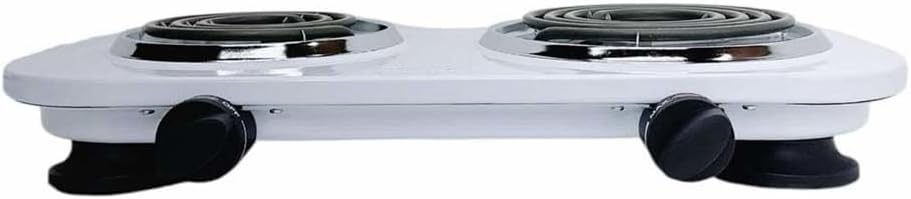 Portable Double Electric Burner 1500W 120V - 60Hz, Double Cooking Stove 18" x 9.5"