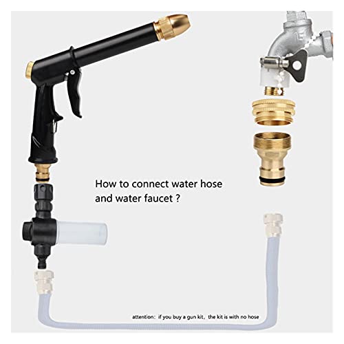Lavadora de alta presión Pistola de agua Manguera de jardín Boquilla Pulverizador para chorro de agua Olla de espuma Herramienta de limpieza eléctrica del automóvil Dropshipping Pistola de agua de al