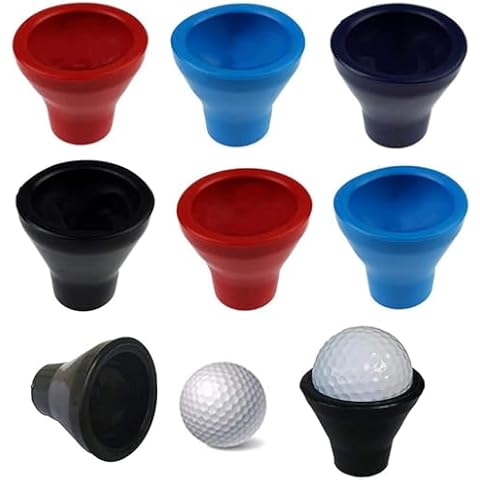 APZDFGIFCD 6 Pack Golf Ball Retriever Putter Picker Grip Pick Up Tool,Putter Ball Pick up, Golf Ball Pick-Up Suction Cup 5 Colors (Mixed Color) Cover
