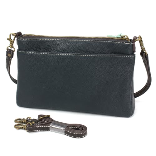 Image of CHALA RFID Protected Vegan Leather Deluxe Crossbody Bag with Adjustable Straps