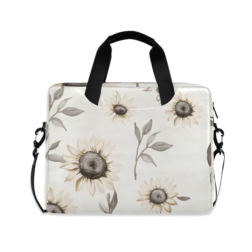 Maletín para portátil ALAZA con patrón floral beige gris miniatura 1