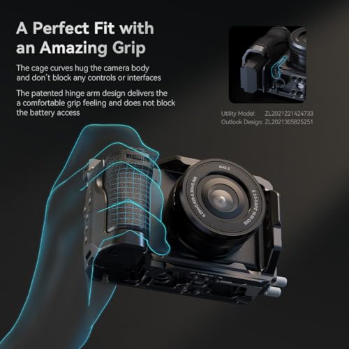 Image of SmallRig Cage Kit for Sony A6700 with a Cable Clamp for HDMI, Built-in Quick Release Plate for Arca-Type, Film Movie Making Camera Video Cage with Shoe Mount, 1 /4''-20 & 3 /8''-16 Threaded Holes - 4336