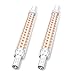 Price comparison product image Klarlight R7s 118mm LED 10W Linear Light Warm White 3000K J118 Type Double Ended Reflector Bulb Replacement 60W R7S Halogen Bulb for Floodlight Lamp Wall Lamp 12 * 118mm Non-Dimmable [2-Pack]