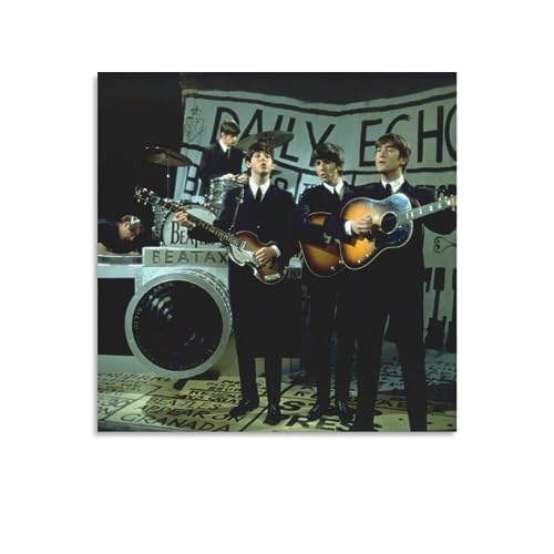 �C���e���A�|�X�^�[�E�v�����g-BEATLES �r�[�g���Y (Abbey Road 50���N�L�O) �|�X�^�[ ��� �|�X�^�[ �L�����o�X �E�H�[���A�[�g �摜 �G�� ���� �|�p �ǂ̊G �� �\�t�@�̔w�i�G��24x24inch(60x60cm)