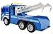 Memtes® Friction Powered Wrecker Tow Truck Toy with Lights and Sound for Kids