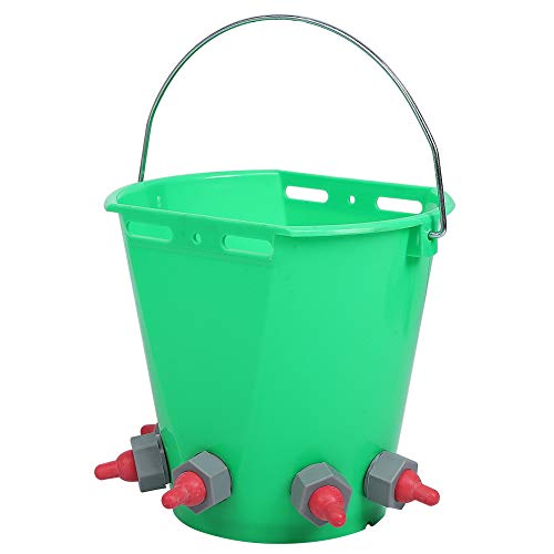 EVTSCAN 8L Calf Feeder Bucket,Plastic Milk Feed Bucket,Lamb Milk Feeding Bucket,Multiple Nipples Large Capacity Pot for Cattle Sheep Livestock Farm Animal (Five Mouths) by EVTSCAN - Image 3