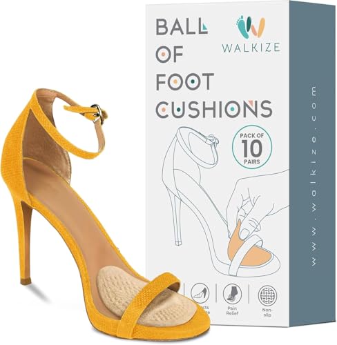 Image of Walkize Metatarsal Pads Women | Heel Inserts for Women | Ball of Foot Cushions (2 Pairs Foot Pads) All Day Pain Relief and Comfort One Size Fits Shoe Inserts