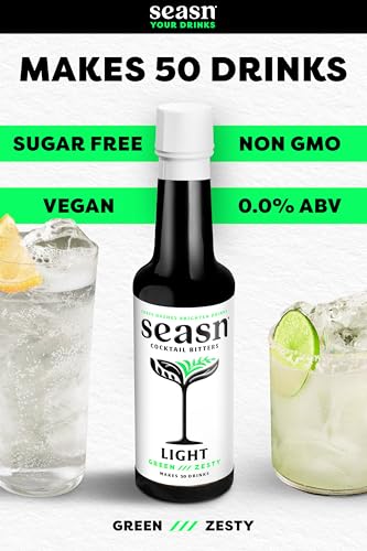 Image of Seasn LIGHT Cocktail Bitters - 0% ABV, Green & Zesty, Vegan & Sugar Free, 150ml