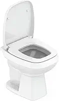 Celite Kit Bacia Convencional, Assento Polipropileno Soft Close e Complementos de Instalação City, Cor: Branco