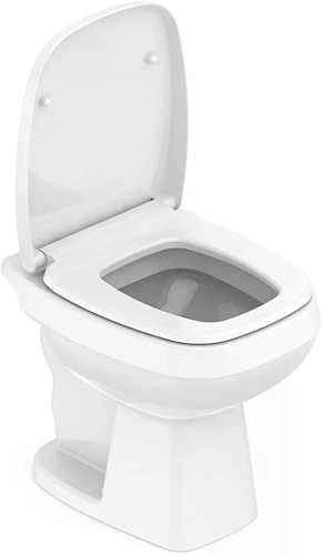 Celite Kit Bacia Convencional, Assento Polipropileno Soft Close e Complementos de Instalação City, Cor: Branco